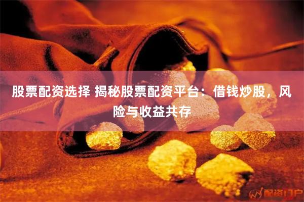 股票配资选择 揭秘股票配资平台：借钱炒股，风险与收益共存
